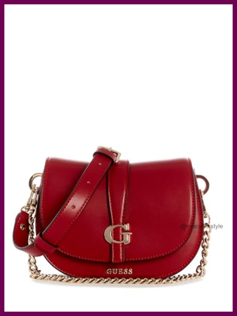 Mini Chain Crossbody Bag with Card Slots & Magnetic Closure